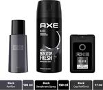 Axe Erkek Parfüm Edt Black 100 Ml + Erkek Deodorant Sprey Black 150 Ml + Cep Parfümü Black 17 Ml