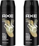 Axe Gold Coudwood & Fresh Vanilla Scent Deodorant 150Ml 2'Li