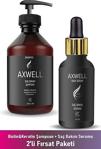 Axwell Keratin-Bıotın Saç Dökülmelerine Karşı Onarıcı Bakım Şampuanı 250Ml& Onarıcı Bakım Serumu 50Ml