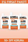 Axwell Spf 50+ 3Lü Fırsat Seti Leke Karşıtı Nemlendirici Yüksek Koruma Güneş Kremi 100 Ml