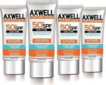 Axwell Spf 50+ 4 Lü Fırsat Seti Leke Karşıtı Nemlendirici Yüksek Koruma Güneş Kremi 50 Ml