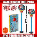 Ayaklı Basket Potası Pota +Top Ayarlanabilir Basketbol Potası Oyu