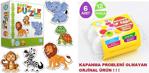 Ayaseğiticioyuncak Circle Toys Baby Puzzle Orman Hayvanları - Geometrik Yumurta Bultak 6 Lı