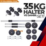 Aydın Sport 35 Kg Dambıl Seti Halter Seti