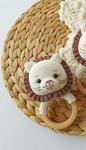 Ayyildiz Hobi̇ Atölyesi̇ Aslan Amigurumi Diş Kaşıyıcı Çıngirak