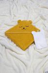 Baby Class %100 Pamuk Ayıcık Nakışlı Bebek Havlu Kundak 100X100 Cm Kese Lovely Bear