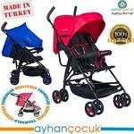 Baby Home BH-103 Tam Yatar Siyah Kırmızı Baston Bebek Arabası