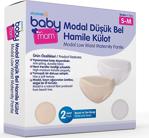 Baby Mom Babymom Modal Göbek Altı 2li Külot Ten-beyaz L-xl