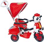 Baby Panda Poufi 3 Tekerlekli Bisiklet - Kırmızı