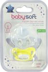 Baby Soft Kapaklı Damaklı Emzik 0-6 Ay Sarı