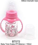 Baby Time Kulplu Damaklı Silikon 150 ml Biberon