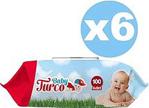 Baby Turco 100 Yaprak 6'lı Paket Islak Mendil