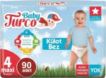Baby Turco 4 Numara Maxi 30'lu 3 Paket Külot Bez