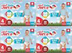 Baby Turco 4 Numara Maxi 30'lu 4 Paket Külot Bez