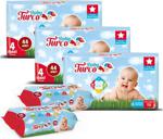 Baby Turco 4 Numara Maxi 44'lü 3 Paket Bebek Bezi