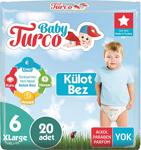 Baby Turco 6 Numara X Large 20'li Külot Bez