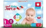 Baby Turco Bebek Bezi 1 Beden Yenidoğan 60' Lı 2 - 5 kg - 60