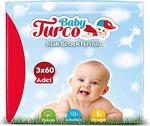Baby Turco Islak Havlu Mendil 12'Li Paket, 2160 Yaprak, Plastik Kapaklı