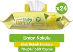 Baby Turco Limon Kokulu 70 Yaprak 24'Lü Paket Islak Bebek Havlusu