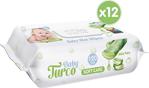 Baby Turco Softcare Aloe Vera 120 Yaprak 12'Li Paket Islak Bebek Havlusu