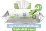 Baby Turco Softcare Aloe Vera 120 Yaprak 24'Lü Paket Islak Bebek Havlusu