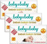 Baby&Baby 30Lu 3 Paket 90 Kullanım Kaydırmaz Bantlı Bebek Bakım Örtüsü