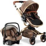 Babyhope 3005 Turner 360 Dönerli Trio Travel Sistem Bebek Arabası