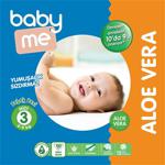 Baby&Me Aloe Vera 3 Numara Midi 100 Adet Bebek Bezi