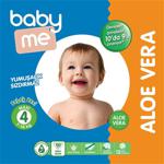 Baby&Me Aloe Vera 4 Numara Maxi 100 Adet Bebek Bezi