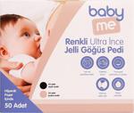 Baby&me Renkli Ultra İnce Jelli 50\'li Göğüs Pedi