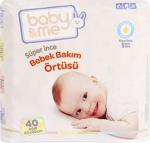 Baby&Me Süper İnce 40 Adet Bebek Bakım Örtüsü