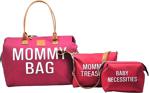 Babysi Mommy Bag Exclusive Tasarım 3'Lü Set Siyah Baby Anne Bebek Bakım Ve Kadın Çantası