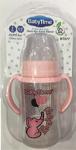 Babytime Baby Time Geniş Ağız Kulplu Silikon Uçlu 250 Ml Biberon Pembe