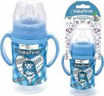 Babytime Geniş Ağızlı Kulplu Pp Silikon Uçlu Biberon Mavi 250 Ml