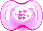 Babytime Kiraz Uçlu Silikon Emzik 0-6 Ay Pembe