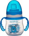 Babytime Kulplu Akıtmaz Bardak Damla Mavi 150 Ml