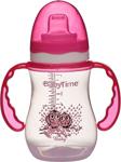 Babytime Pembe Damla Akıtmaz Kulplu Bardak Biberon 250 Ml Bt105