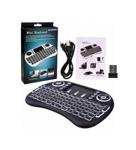 Backlit Keyboard Mini Klavye Mouse Işıklı Smart Tv // Box // Pc // Şarjlı