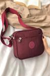 Bagzone Unisex Bordo Kipling Kumaş Meetpolo Postacı Çantası