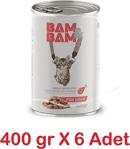 Bam&Bam Tavuk Parça Etli Soslu Yavru Kedi Konserve Maması 6 X 400 G