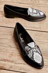 Bambi Siyah Kadın Loafer K01641150009