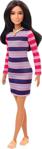 Barbie Fashionistas Büyüleyici Parti Bebeği Çizgili Desenli Elbiseli Ghw61