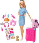 Barbie FWV25 Seyahatte Bebeği ve Aksesuarları