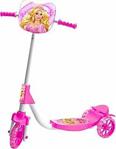Barbie Scooter - Şeffaf Silikon Tekerlekli Frenli Kız Çocuk Scooter