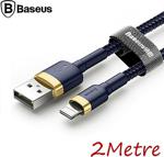 Baseus İphone 6,7,8,Xs,Xr 2 Metre 1.5 Hızlı Şarj Halat Usb Kablo Laci̇vert