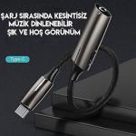 Baseus L60 2-In-1 Type-C To 3.5Mm Kulaklık Ve Şarj Dönüştürücü Başlık - Gri