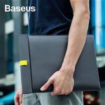 Baseus Lets go Çift Katmanlı Deri Kılıf Çanta 13 İnch Macbook Dell lenovo GRİ