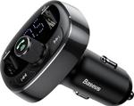 Baseus T Typed S-09 Bluetooth Fm Transmitter Çift Usb Araç Şarj