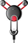 Baseus Yy Vehicle-İphone Lightning Kablolu Araç İçi Telefon Tutucu(Sulyy), Siyah-Kırmızı