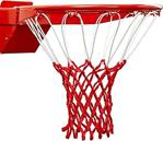 Basketbol Filesi 4Mm Polys. Beyaz - Kırmızı - 2 Adet (Basketbol Pota Ağı)